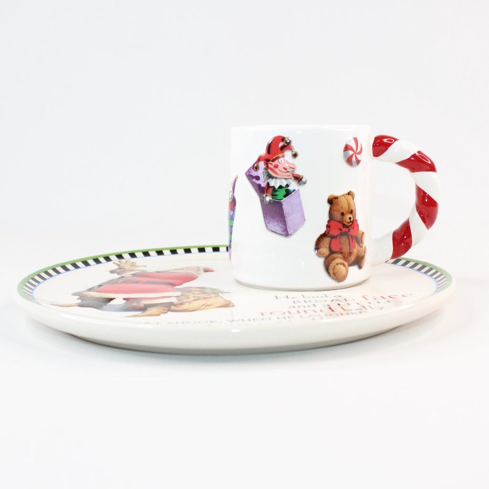 Hallmark Santa Claus Cookie Plate And Mug Set - Picture 4 of 12